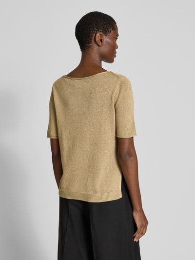 Marc O'Polo Regular Fit Strickpullover aus Baumwoll-Leinen-Mix Sand 5