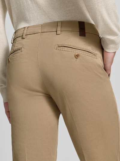MMX Regular Fit Chino aus Baumwoll-Mix Modell 'Lupus' Mittelbraun 3
