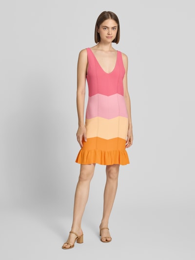 OH APRIL Strickkleid aus Viskose-Mix Modell 'Jany' Orange Melange 1