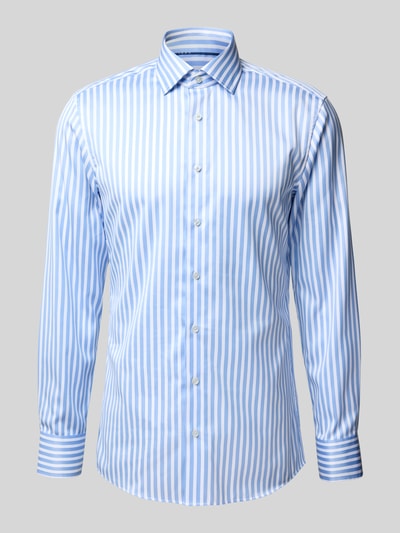 ETERNA Slim fit zakelijk overhemd met knoopsluiting Bleu - 2