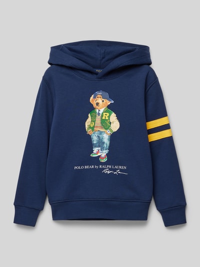 Polo Ralph Lauren Kids Hoodie met motief- en labelprint Marineblauw - 1