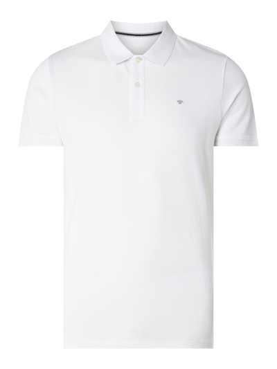 Tom Tailor Poloshirt van katoen met geborduurd logo Wit - 1