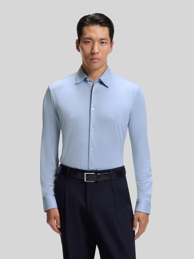 BOSS Slim Fit Businesshemd mit Kentkragen Hellblau 4
