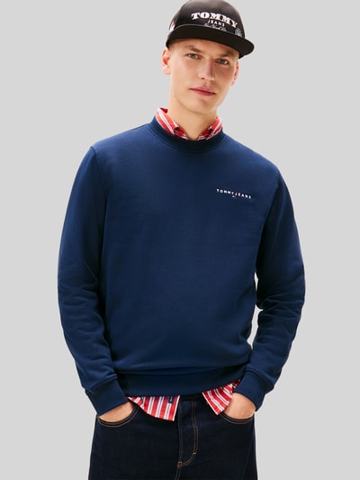 Tommy Jeans Regular Fit sweatshirt met kleine logo-opschrift Donkerblauw - 4
