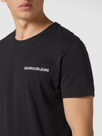 Calvin Klein Jeans T-shirt z nadrukiem z logo Czarny 3