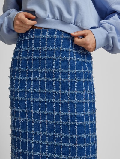 INFLUENCER'S CHOICE BY P&C* Spódnica ołówkowa z efektem tweedu Królewski niebieski 3
