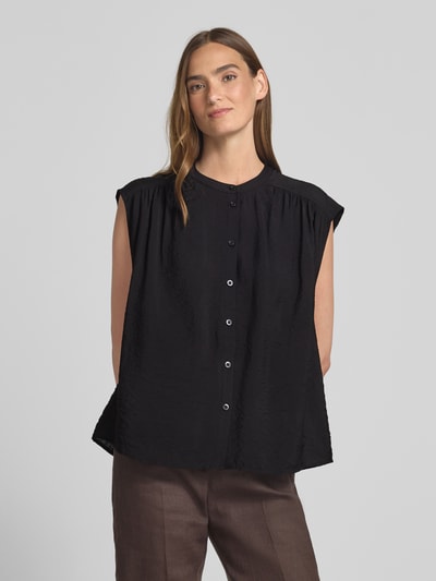 s.Oliver RED LABEL Top bluzkowy o luźnym kroju z mieszanki wiskozy Czarny 4