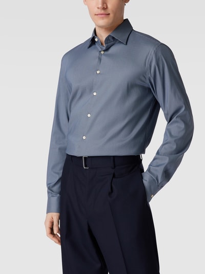 Christian Berg Men Regular Fit Business-Hemd mit Allover-Muster Jeans 4