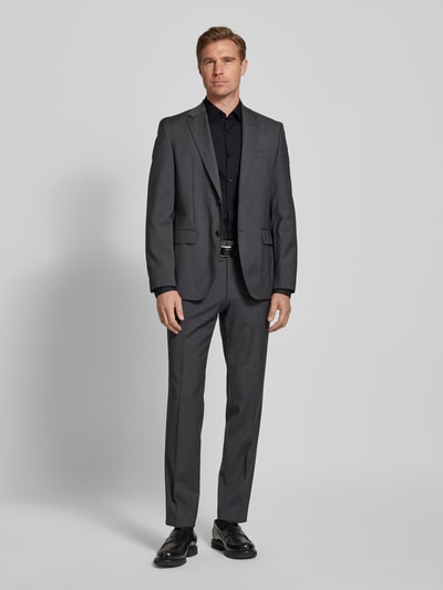 HUGO Slim fit zakelijk overhemd van katoen, model 'Jenno' Zwart - 1