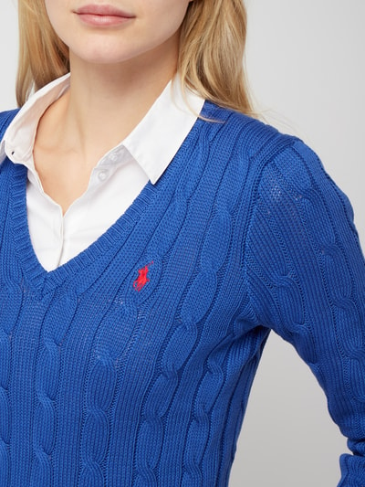 Polo Ralph Lauren Pullover mit Zopfmuster  Blau 3