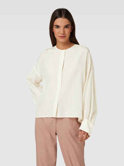 Drykorn Blouse met ronde hals, model 'ITUA' Offwhite - 4