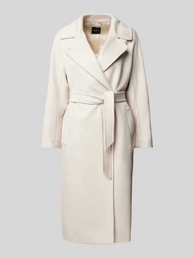 Weekend Max Mara Lange jas met platte kraag, model 'RESINA' Beige - 1