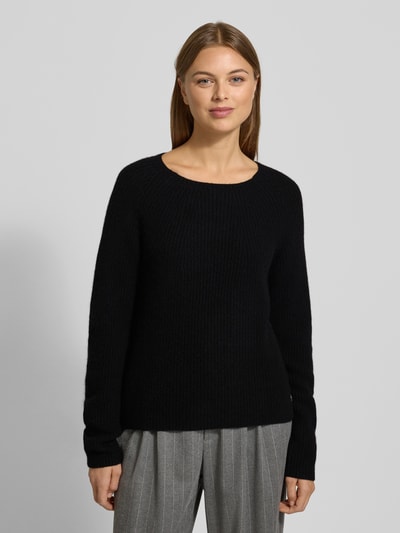 Fynch-Hatton Strickpullover aus reinem Kaschmir mit Rundhalsausschnitt Black 4