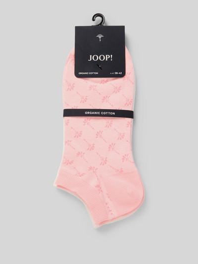 JOOP! Collection Sneakersokken met elastische band Felroze - 3