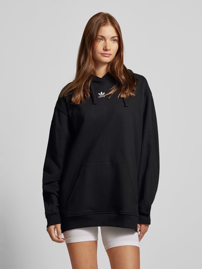 adidas Originals Bluza z kapturem o kroju oversized z wyhaftowanym logo Czarny 4