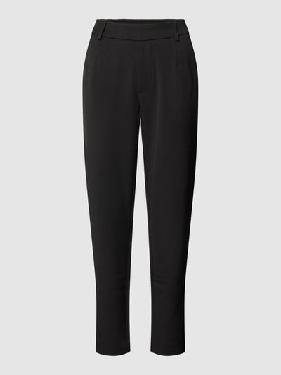 Vila Slim fit stoffen broek met bandplooien, model 'VARONE' Zwart - 2