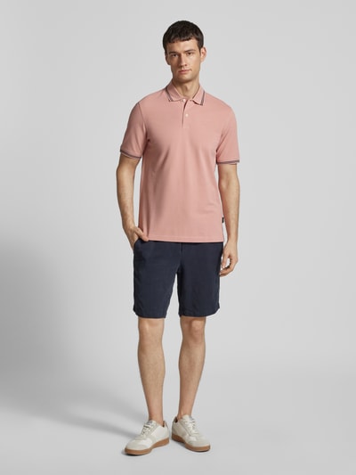 bugatti Regular Fit Poloshirt mit Label-Detail Rose 1