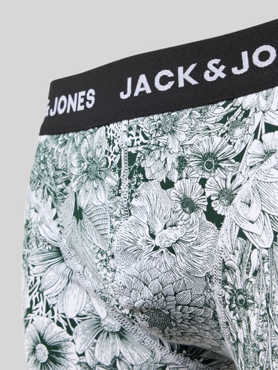 Jack & Jones Trunks mit elastischem Bund im 3er-Pack Modell 'ADRIAN' Dunkelgruen 2