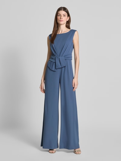 Vera Mont Jumpsuit met knoopdetail Rookblauw - 4