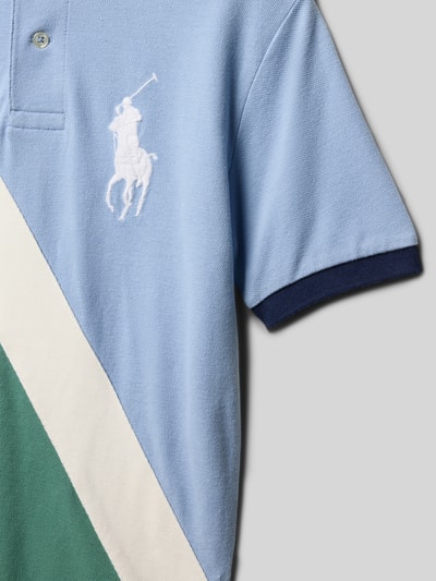 Polo Ralph Lauren Teens Regular Fit Poloshirt mit Label-Stitching Bleu 2