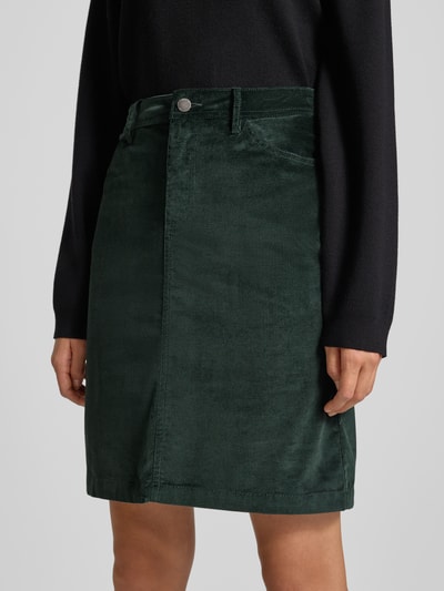 s.Oliver RED LABEL Ausgestellter Mini-Rock in Cord-Optik Dunkelgruen 3