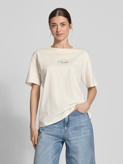 Jake*s Casual T-Shirt mit Motiv-Print Offwhite 4