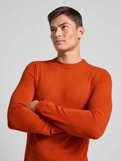 Colours & Sons Strickpullover mit Label-Details Orange 3