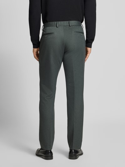 Christian Berg Men Pantalon met bandplooien Donkergroen - 5
