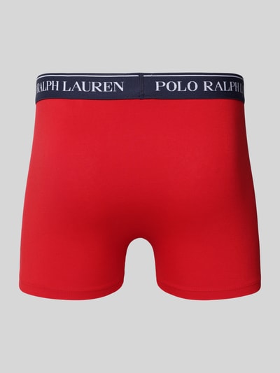 Polo Ralph Lauren Underwear Boxershort met band met label in een set van 3 stuks Rood - 3