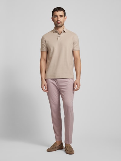 Emporio Armani Poloshirt met labelstitching Beige - 1