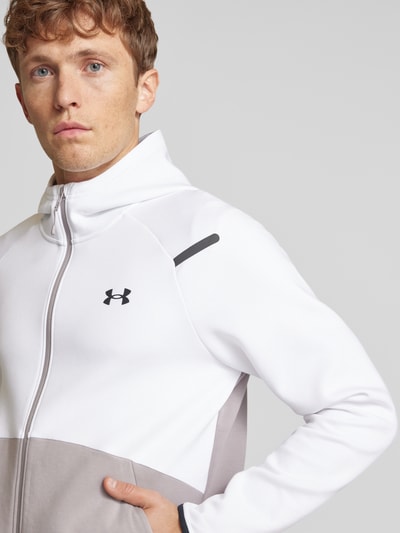 Under Armour Sweatjacke mit Kapuze Modell 'Unstoppable' Hellgrau 3