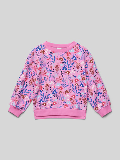 Name It Sweatshirt mit gerippten Abschlüssen Modell 'NIRANA' Fuchsia 1