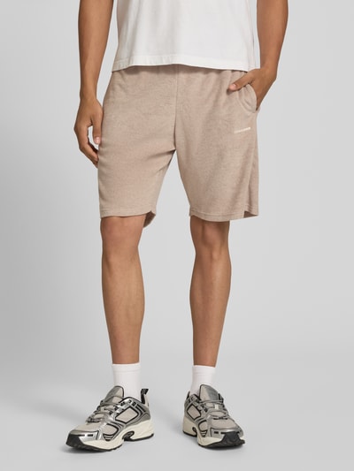 PEGADOR Shorts mit Logo-Stitching Modell 'Nelas' Taupe 4