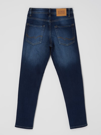 Jack & Jones Slim fit jeans met stretch, model 'Glenn' Blauw - 4