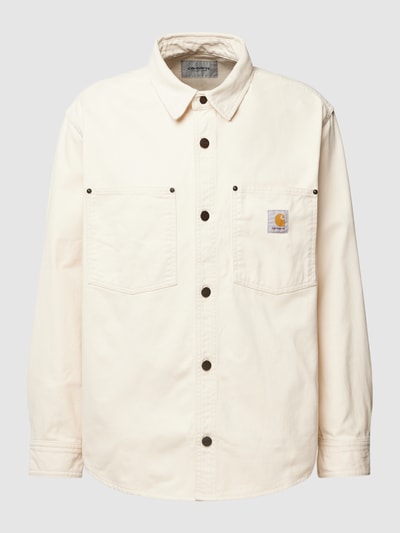 Carhartt Work In Progress Overshirt mit Brusttaschen Modell 'DERBY' Offwhite 2