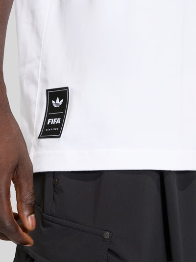 adidas Originals Regular Fit T-Shirt aus reiner Baumwolle Weiss 6