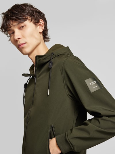 Jack & Jones Softshell-Jacke mit Reißverschlusstaschen Modell 'BASIC' Oliv 3