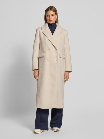 Gina Tricot Relaxed Fit Mantel mit Reversragen Offwhite 4