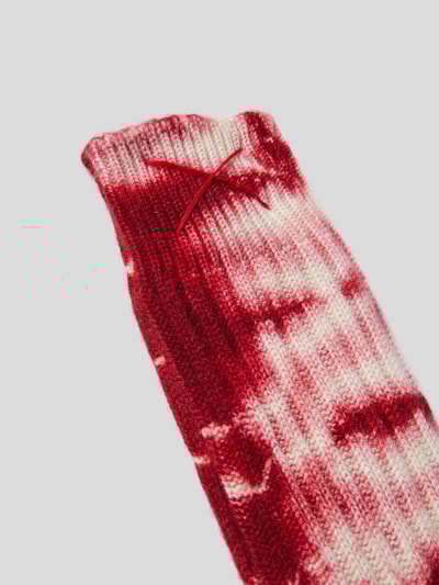 mell-o Socken aus Kaschmir Dunkelrot meliert 2