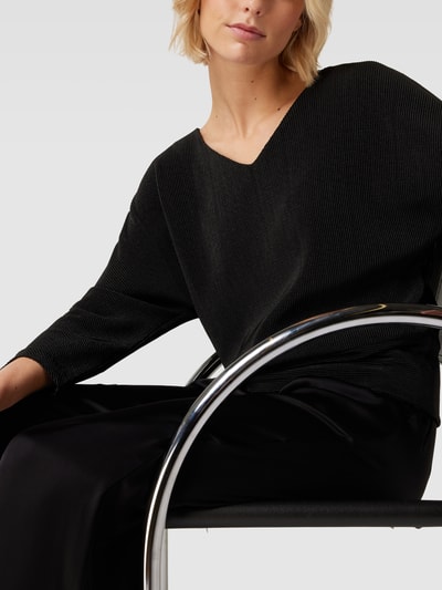 OPUS Longsleeve in Ripp-Optik Modell 'Suplin' Black 3