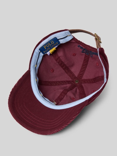 Polo Ralph Lauren Pet van corduroy met labelstitching Donkerrood - 2