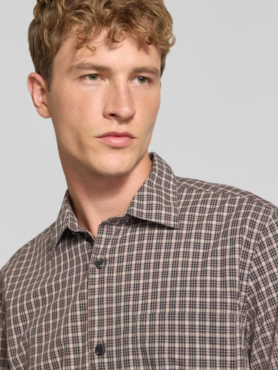 Marc O'Polo DENIM Regular Fit Freizeithemd aus reiner Baumwolle Beige 3