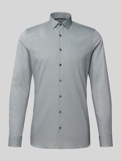 OLYMP No. Six Super Slim Fit Businesshemd mit Kentkragen Oliv 2