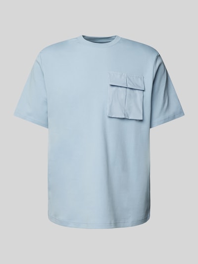 Antony Morato T-Shirt mit geripptem Rundhalsausschnitt Hellblau 2