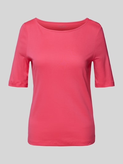 Christian Berg Woman T-Shirt in unifarbenem Design Fuchsia 2