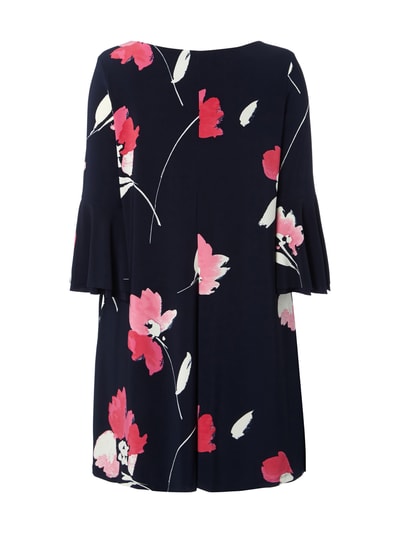 Lauren Ralph Lauren PLUS SIZE - jurk met bloemenmotief Donkerblauw - 4