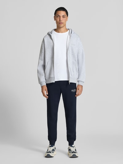 JACK & JONES sweatpants met labelprint model 'GORDON' Donkerblauw - 1