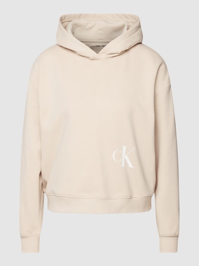 Calvin Klein Jeans Hoodie mit Label-Print Sand 2