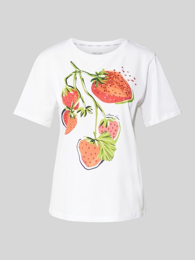Marc Cain T-shirt met ronde hals Wit - 2
