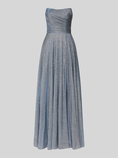 Produktfoto, Regular Fit Abendkleid in Glitzer-Optik von Luxuar, efekt błyszczący, krój regular fit, taliowany, linia A, rozporek, wiązanie, zakładki w pasie, długość tyłu w rozmiarze 36: 134 cm, szerokość klatki piersiowej w rozmiarze 36: 31 cm